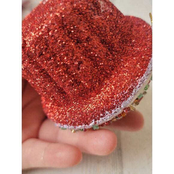Glitter sprinkle cupcake Styrofoam ornament Xmas decor - Picture 7 of 7